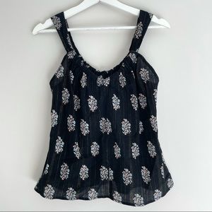 Rebecca Taylor La Vie Jaipur Tank Top Gauze Fabric